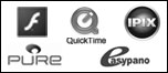 Viewers: Flash, QuickTime, iPIX, EasyPano, PTView, PURE